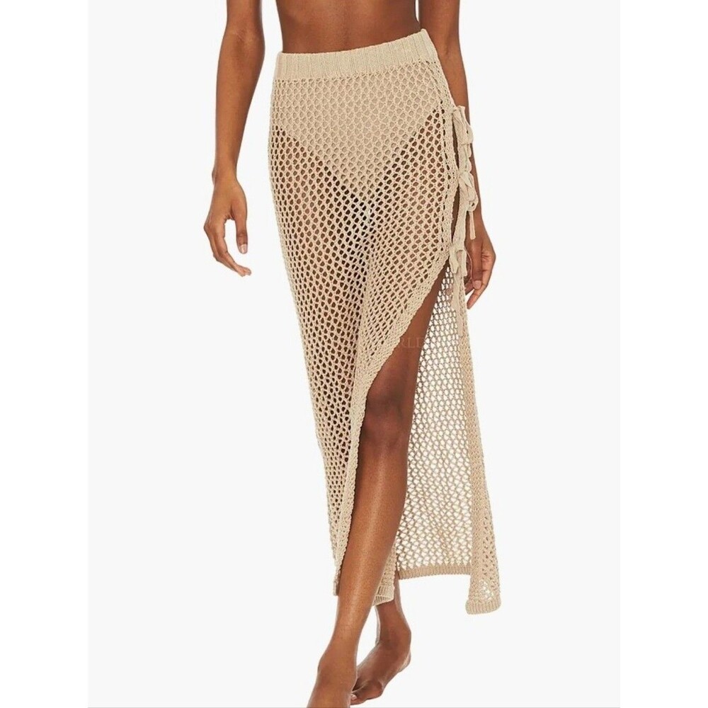 BEACH RIOT Deborah Tan Crochet Beach Skirt. Size M
